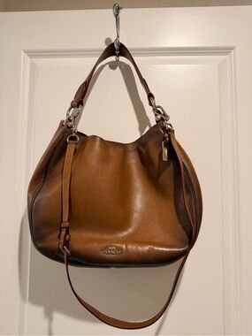 Coach Brown Leather Hobo Shoulder Bag